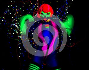 neon uv glow dancer