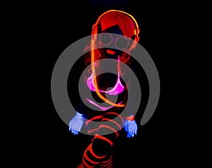 neon uv glow dancer