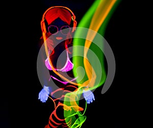 neon uv glow dancer