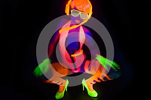 neon uv glow dancer