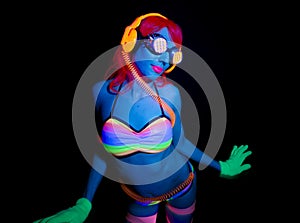 neon uv glow dancer