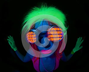 neon uv glow dancer