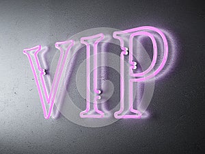 Neon VIP sign