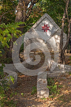 Neopagan temple dedicated Yarilo on Castle Khorevytsya, Kyseliv