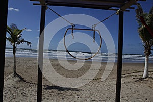 Neopilates lyre mounted on the Sarney beach photo