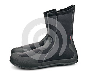 Neoprene scuba diving boots photo