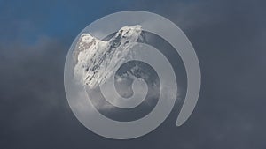 Nepal, Annapurna. Mardi Himal trek, mount Machepuchare