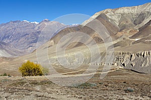 Nepal arid mountains photo