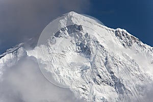 Nepal hiking path through mountain around Everest