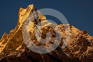 Nepal Himalaya sacred mountain Machapuchare