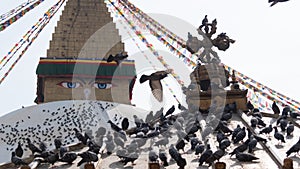 Nepal Kathmandu Boudha Stupa or Boudhanath is a one of the largest spherical stupas in Nepal.Boudha Stupa is a famous place for