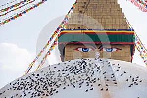 Nepal Kathmandu Boudha Stupa or Boudhanath is a one of the largest spherical stupas in Nepal.Boudha Stupa is a famous place for