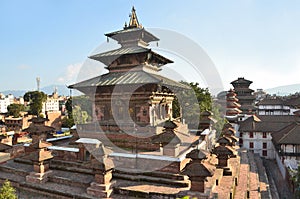 Nepal, Kathmandu, Darbar square, Taleju temple. In spring 2015 square partially destroyed during the earthquake