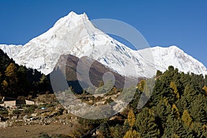 Nepal. Mountain Manaslu vicinities.