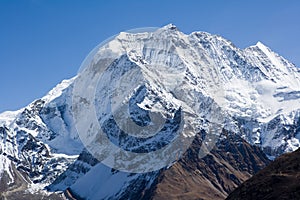 Nepal. Mountain Manaslu vicinities.