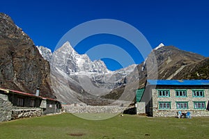 Nepal mountain village on EBC trekking route