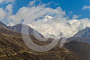 Nepal mountains eight-thousander mountain glacier in Himalaya