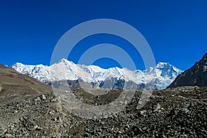 Nepal mountains eight-thousander mountain glacier in Himalaya