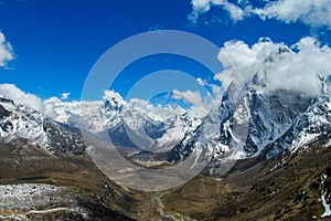 Nepal mountains eight-thousander mountain glacier in Himalaya