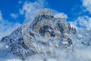 Nepal mountains, eight-thousander mountain peak area in Himalaya photo