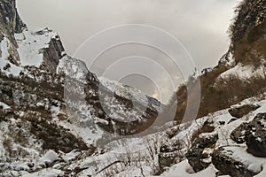 Nepal, nestled in the Himalayas,