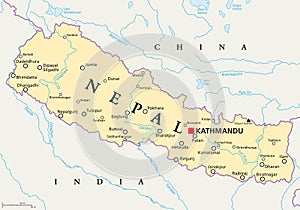 Nepal Political Map