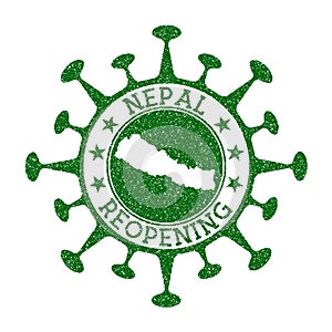 Nepal Reopening Stamp.