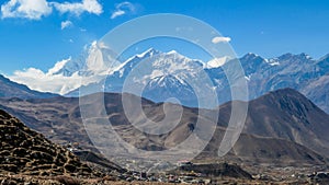 Nepal - Snowy peaks of Himalayas