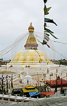 Nepal, stupa Bodnath.