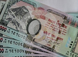 Nepalese banknotes 1000 Rupees