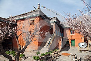 Nepalese building in Jhong village near Muktinath