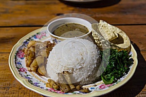 Nepalese dish Dal Bhat