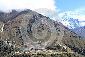 Nepalese Mountain Ama Dablam is a mountain in the Himalaya range