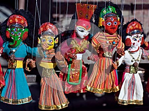 Nepalese puppets - mass product souvenier