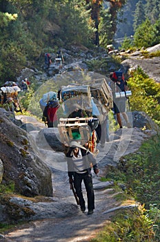 Nepali porters