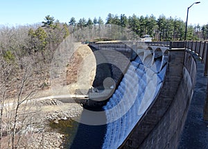 Nepaug Reservoir Dam in New Hartford, Connecticut