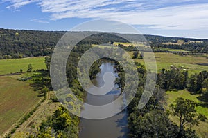 The Nepean River in Wallacia in New South Wales in Australia