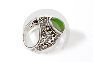 Nephrite ring with shadow photo
