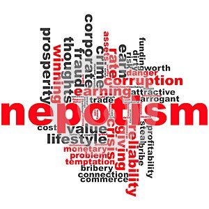 Nepotism word cloud