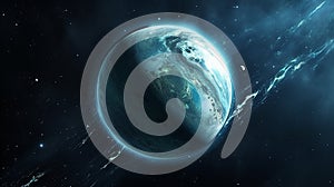 Neptun planet. Generative ai.