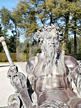 Neptun / Poseidon Statue at Baroque Fountain