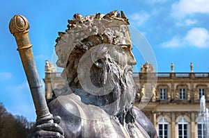 Neptun statue on Baroque fountain