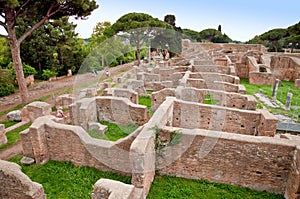 Neptune baths ruins at Ostia Antica - Rome photo
