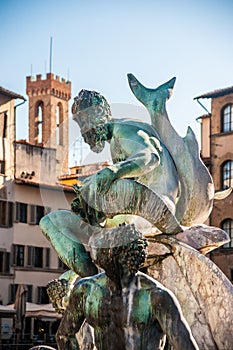 Neptune fountain in Florence, Italy.