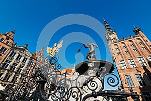 Neptune Fountain, Gdansk, Poland