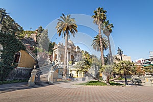 Neptune fountain at Terrace of Santa Lucia Hill - Santiago, Chile photo