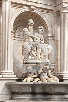 Neptune fountain in Vienna