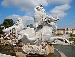 Neptune fountain in Vienna