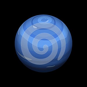 Neptune icon, isometric style