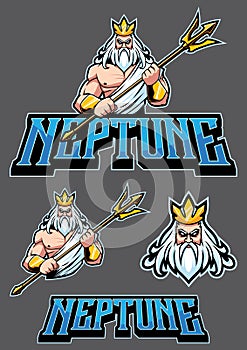 Neptune Poseidon Mascot